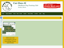 Tablet Screenshot of cardunaldogtraining.com